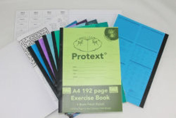 Picture of EXERCISE BOOK PROTEXT A4 8MM RULED PP CO