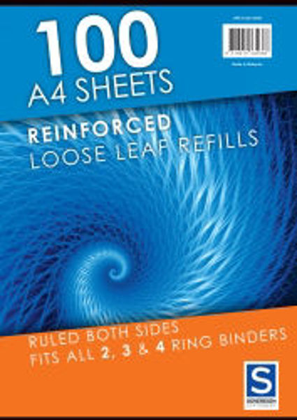 Picture of LOOSE LEAF REINFORCED REFILLS STAT A4 RU
