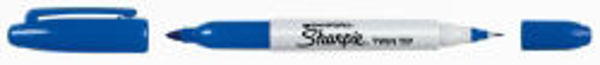 Picture of MARKER SHARPIE TWIN TIP BLUE