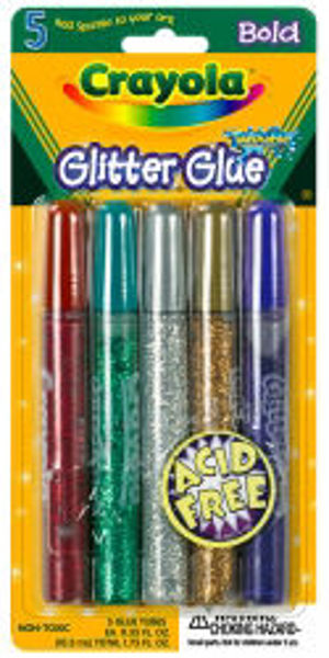 Picture of GLITTER GLUE CRAYOLA RED,GREEN,SILVER,GO