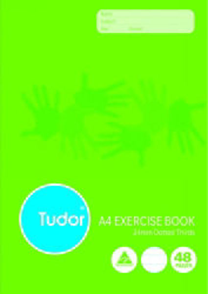 Picture of EXERCISE BOOK A4 24MM D/3RDS 48 PAGE TUD