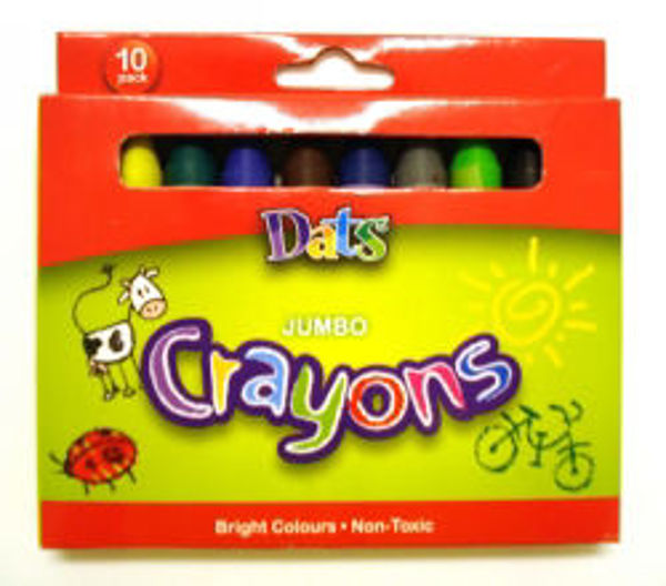 Picture of DATS JUMBO CRAYONS PKT 10's (1225)