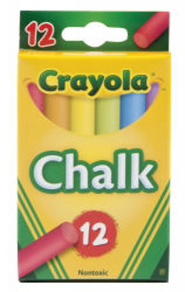 Picture of CHALK CRAYOLA COLOURED PK12