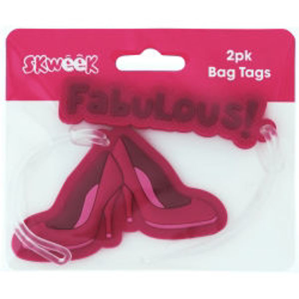 Picture of BAG TAGS SKWEEK RUBBER PINK PK2