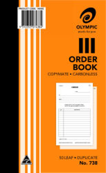 Picture of ORDER BOOK #738 OLYMPIC C/LESS DUP 8X5
