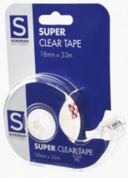 Picture of TAPE SUPER CLEAR SOVEREIGN 18MMX33M ON D