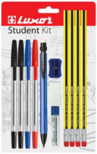 Picture of PEN STUDENT KIT LUXOR  12 PIECE