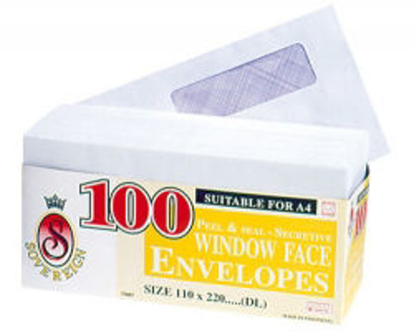 Picture of ENVELOPE SOVEREIGN DL W/FACE PEEL/SEAL P