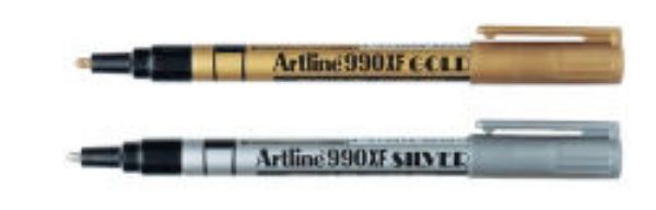 Picture of MARKER ARTLINE 990 F GOLD/SILVER ASST BX