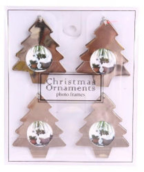 Picture of XMAS ORNAMENT PHOTO FRAME SLIVER TREE PA