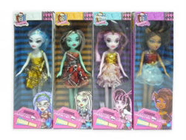 Picture of TOY MONSTER GIRL DOLL 23CM ASSORTED