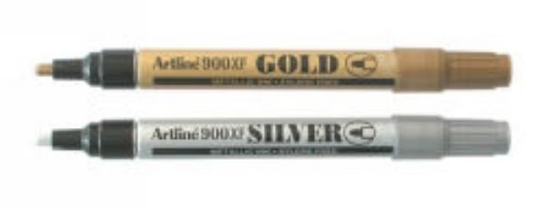 Picture of MARKER ARTLINE 900 MED GOLD/SILVER ASST