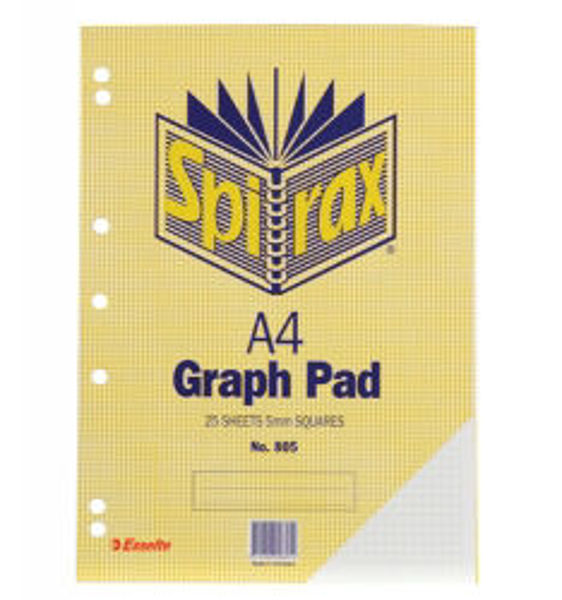 Picture of GRAPH PAD SPIRAX 805 A4 5MM