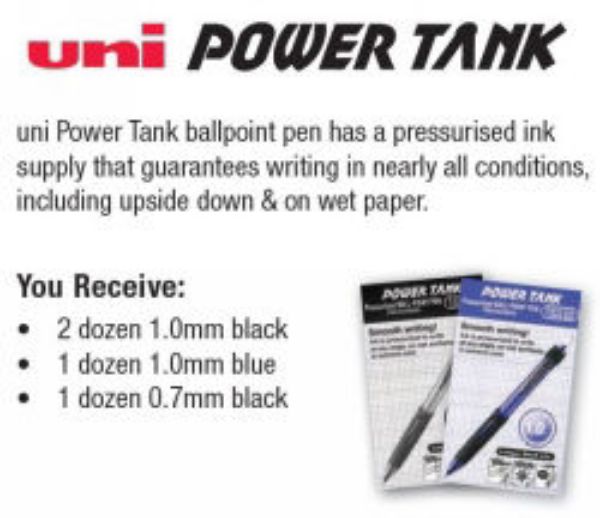 Picture of PEN UNI RB POWERTANK 4 DOZEN BTS BULK PA