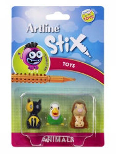 Picture of TOY CHARACTERS ARTLINE STIX PACK 3 ANIMA