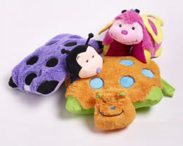 Picture of SOFT TOY ELKA XMAS CUDDLY CUSHION PURPLE