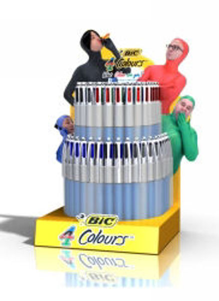 Picture of PEN BIC 4 COLOUR COUNTER DISPLAY 100