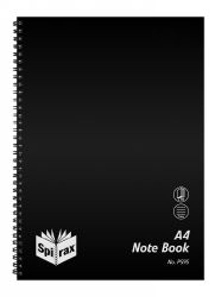 Picture of NOTEBOOK SPIRAX P595 PP A4 S/O 120PG BLA