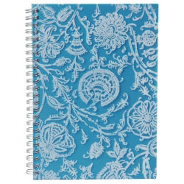 Picture of NOTE BOOK SPIRAX A5 PP 531 FLOCKED BLUE