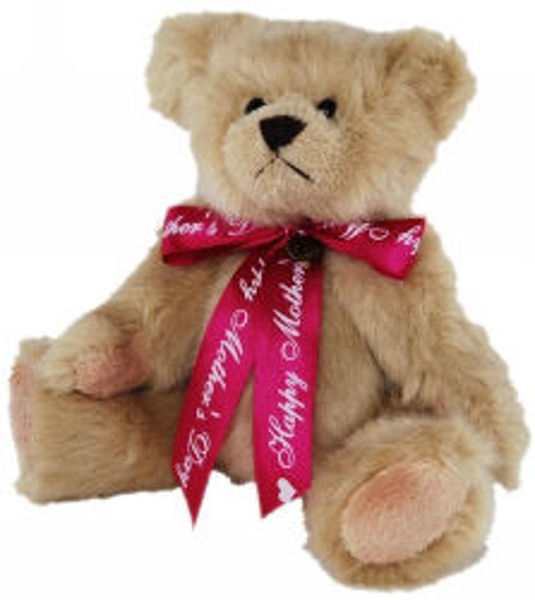 Picture of SOFT TOY ELKA MOTHERS DAY 14 BEAR BUTTER