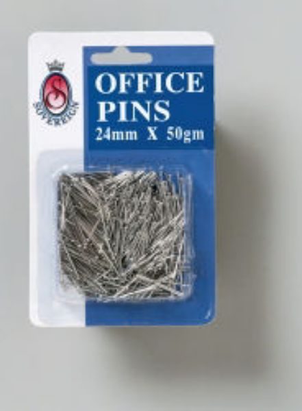 Picture of PINS OFFICE SOVEREIGN 24MM 50GM