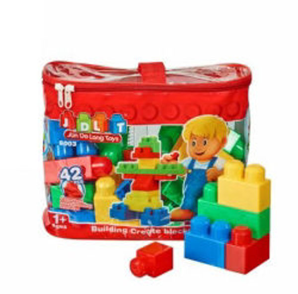 Picture of TOY BUILDING BLOCKS 42 PIECE IN CARRY BA