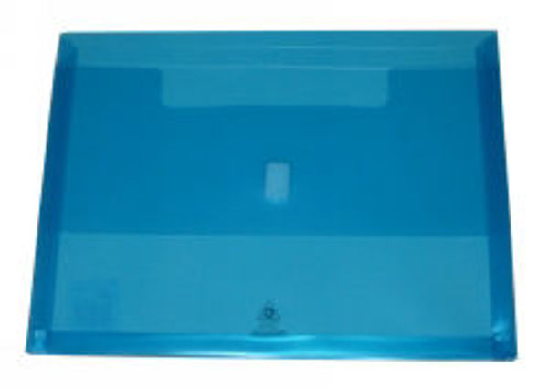 Picture of POLYWALLY FILE COLBY A4 325A BLUE PK12 (