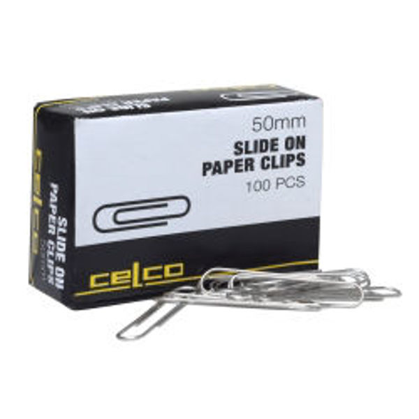 Picture of PAPER CLIPS CELCO 50MM GIANT  PK100