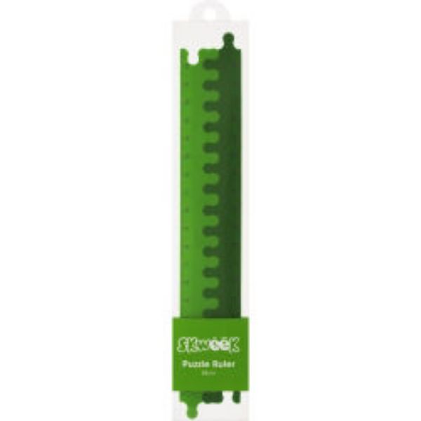 Picture of RULER SKWEEK PUZZLE 38CM GREEN