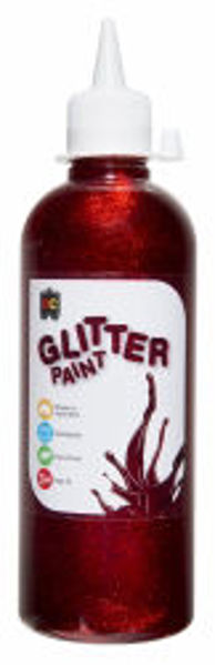 Picture of PAINT GLITTER EC 500ML RED