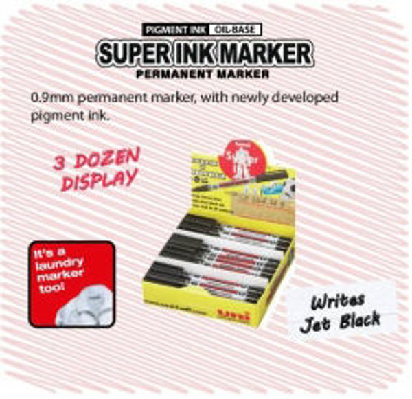 Picture of MARKER SUPER INK 0.9MM BULLET TIP DISPLA