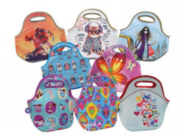 Picture of LUNCH BAG SPENCIL 29X28CM ASSORTED PK8