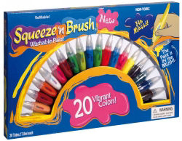 Picture of PAINT SET SQUEEZE 'N BRUSH 20 VIBRANT C