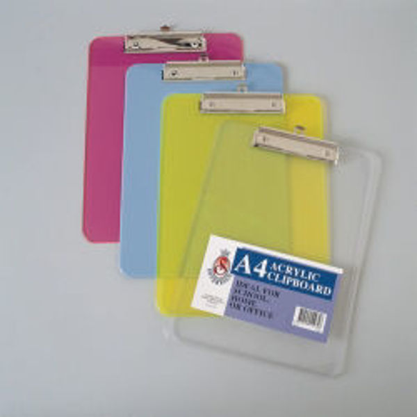 Picture of CLIPBOARD STAT A4 ACRYLIC GREEN