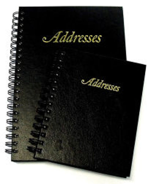 Picture of ADDRESS BOOK C/LAND 125X95 H/C BLACK L/G