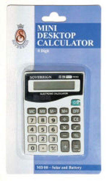Picture of CALCULATOR SOVEREIGN 8 DIGIT MD80 MINI D