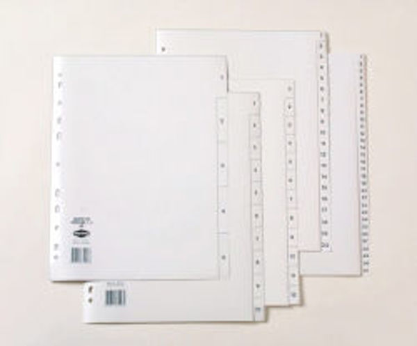 Picture of DIVIDER A4 1-5 TAB MARBIG P/P WHITE 3510